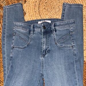 Sam Edelman High Rise Skinny Jeans | Medium Wash Denim | Size 25